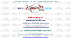 Desktop Screenshot of cappellasingers.co.uk