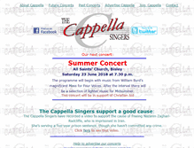 Tablet Screenshot of cappellasingers.co.uk